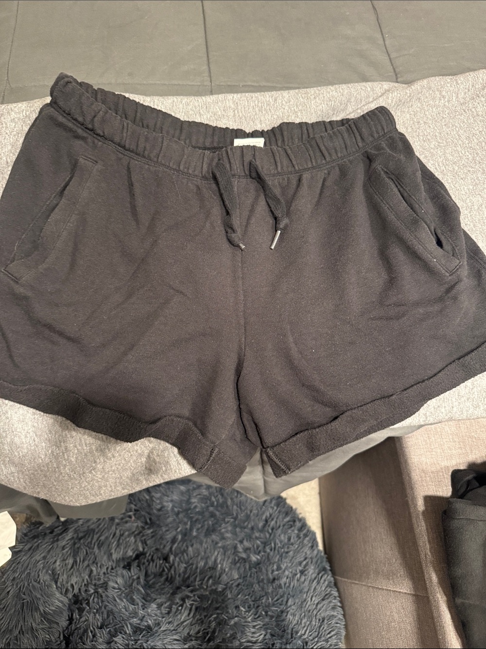 Pink sweat shorts